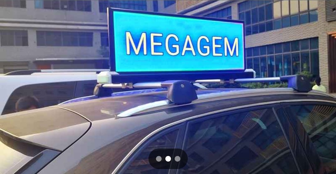 Taxi-top LED advertising screen (6 available)